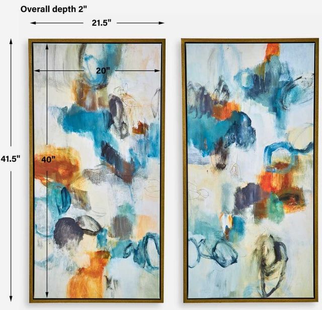 Uttermost® Lisa Ridgers 2-Piece Casual Moments Framed Canvases Set-3