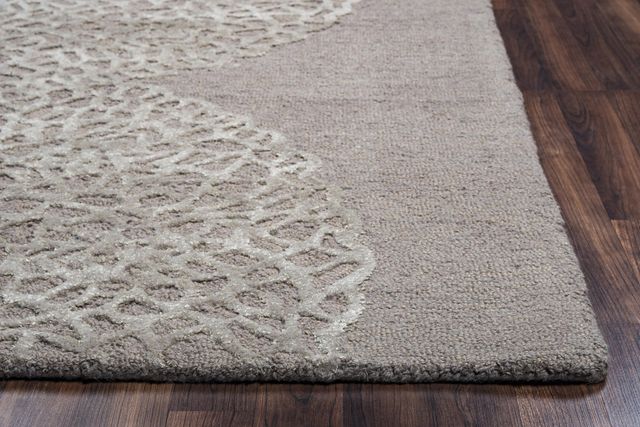 Rizzy Home Dimension Taupe 5' x 8' Rug-2