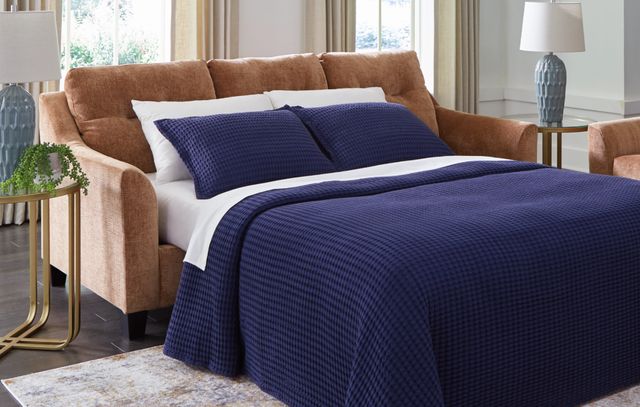 Benchcraft® Amity Bay Clay Queen Sofa Chaise Sleeper-4