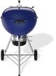 Weber® Master-Touch 24" Deep Ocean Blue Freestanding Charcoal Grill-0