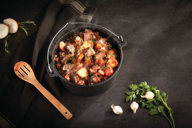 Napoleon 4.5 Qt Black Cast Iron Dutch Oven-3