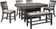 Signature Design by Ashley® Tyler Creek 6-Piece Black/Gray Counter Height Dining Table Set-0