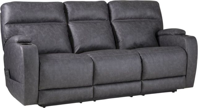 HomeStretch Jaguar Graphite Double Power Reclining Sofa-0