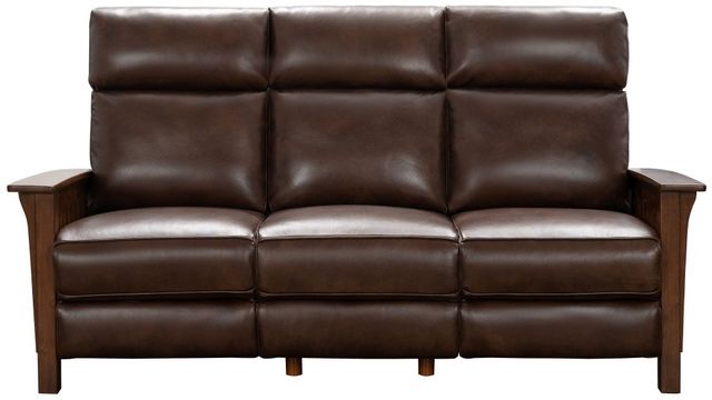 BarcaLounger® Artisan Wenlock Fudge Leather Power Reclining Sofa-3