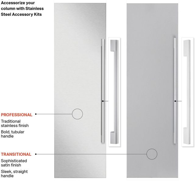SKS Professional Series 30" Stainless Steel Column Refrigeration Panel Kit-2