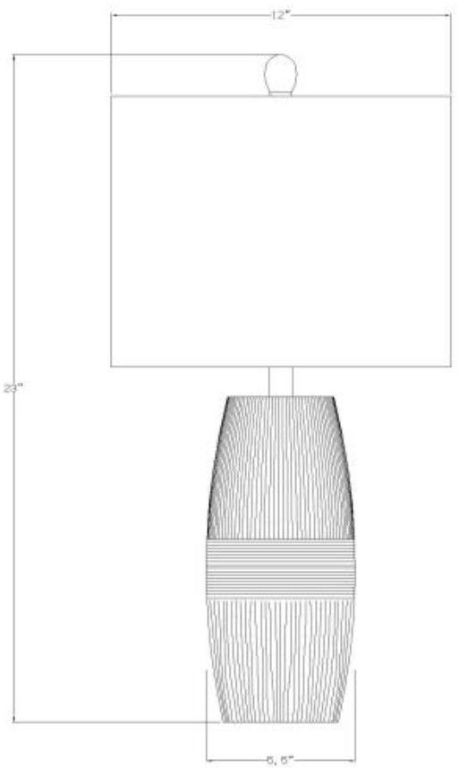 Surya Surtsey Glazed Gray Table Lamp-2