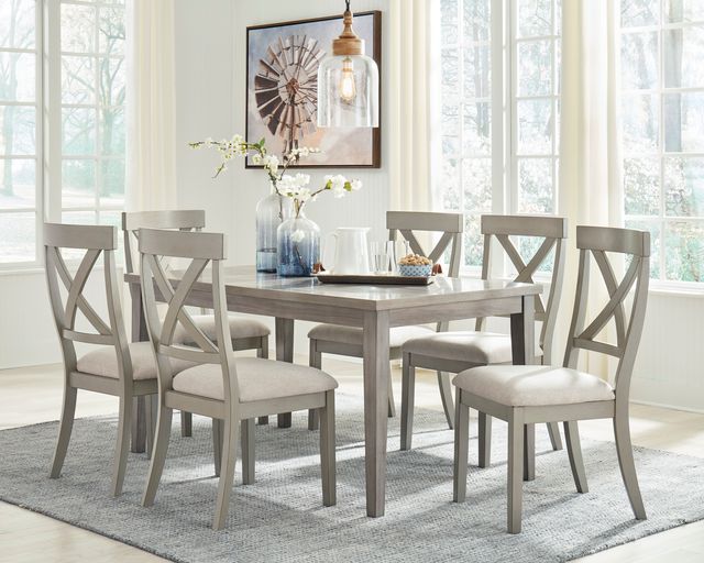 Signature Design by Ashley® Parellen 7-Piece Gray Dining Set-3