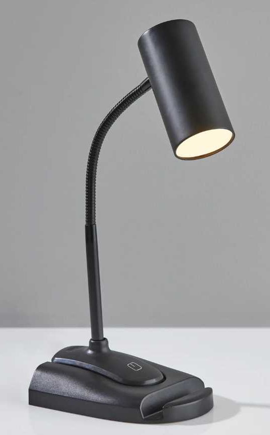 Adesso® Black 21" LED Desk/Clip Lamp-2