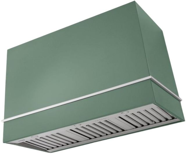 AGA Loge 48" Mineral Green Wall Mounted Range Hood  with Polished Chrome Trim-0