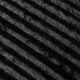 Olliix by Madison Park Duke Black 50x60" Polyester Solid Stripe Plaited Brushed Long Fur Knitted Throw-2