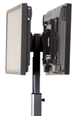 Chief® Black Medium Flat Panel Dual Display Floor AV Stand-1