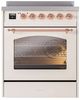Ilve® Nostalgie II Series 30" Antique White Pro Style Induction Range-0