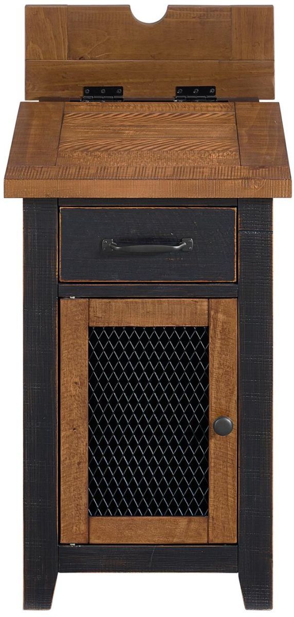 Martin Svensson Rustic Black/Driftwood Chairside Table-3