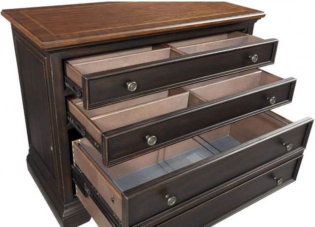 aspenhome® Hampton Black Cherry Combo File Cabinet-2