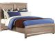 Vaughan-Bassett Transitions Driftwood Oak King Panel Bed-0