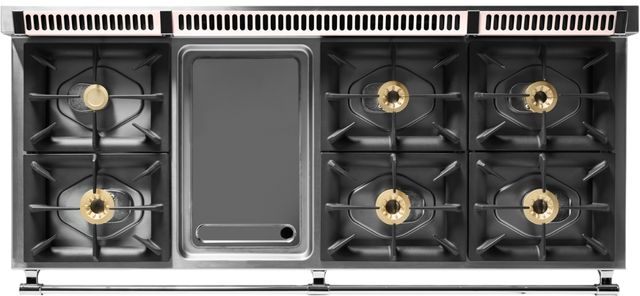 Viking® Tuscany 66” Blush Pro Style Dual Fuel Range with Griddle-3