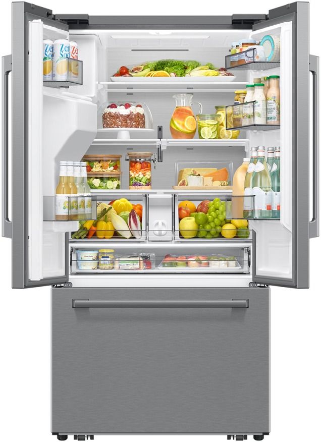 Samsung Bespoke AI 36" 29 Cu. Ft. Fingerprint Resistant Stainless Steel French Door Refrigerator with Sphere Ice™ -4