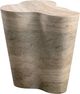 TOV Furniture Slab Travertine 22" Concrete Indoor/Outdoor Side Table-0