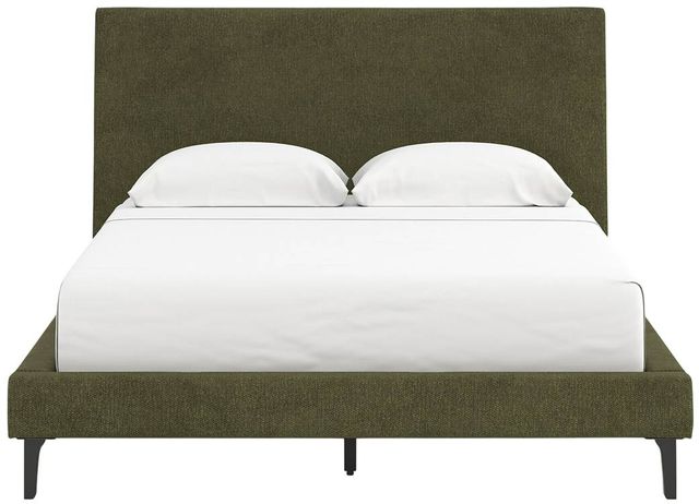 Signature Design by Ashley® Chirason Sage Green Queen Upholstered Panel Bed-1