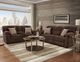 Affordable Furniture 1400 Chevron Mink Manual Reclining Loveseat-1