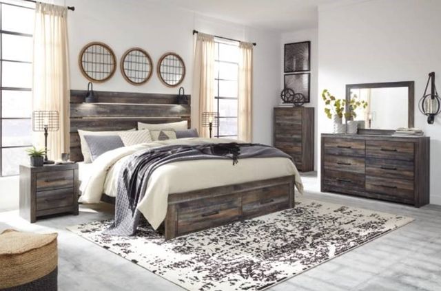 Signature Design by Ashley® Drystan 3-Piece Multi King Panel Storage Bed Set-4
