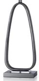 Stylecraft Brushed Steel/White Table Lamp-1
