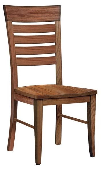 Door County Metro Ladderback Side (19.25"W 16.75"D 38.5"H)-0