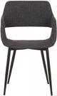 Armen Living Ariana Charcoal Open Back Dining Accent Chair-4