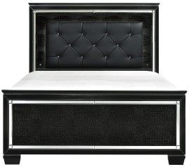 Mazin Furniture Allura Black Eastern King Bed-0