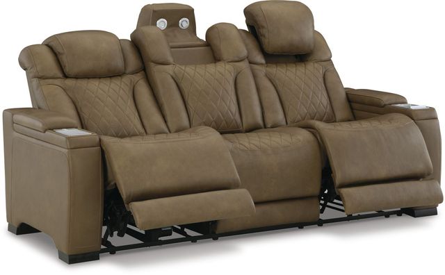 Signature Design by Ashley® Strikefirst Nutmeg Power Reclining Sofa-1
