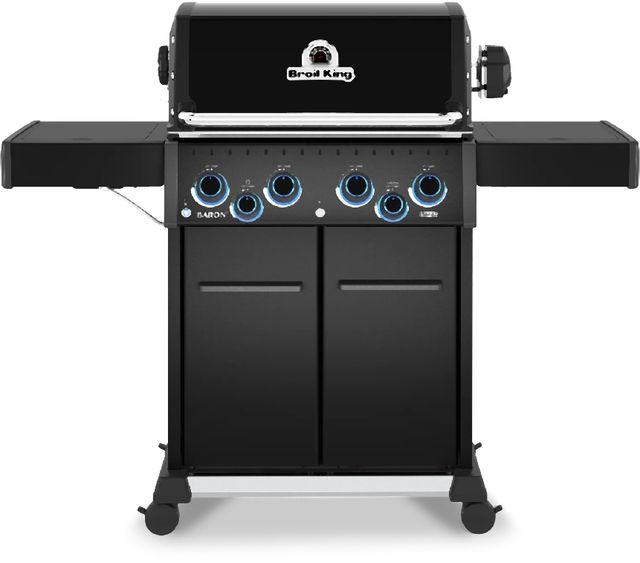 Broil King® Baron™ 490 4-Burner Black Freestanding Natural Gas Grill-0