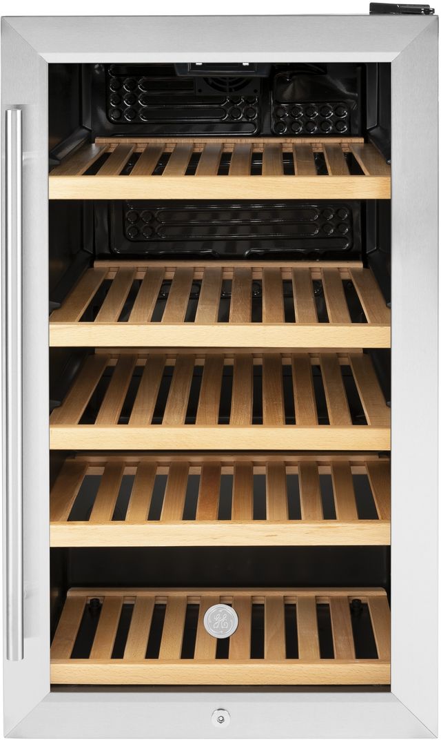GE® 19" 4.1 Cu. Ft. Stainless Steel Beverage Center-0