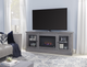 aspenhome® Churchill Smokey Grey 76" Fireplace Console-1