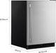 KitchenAid® 24" 5.0 Cu. Ft. Stainless Steel Undercounter Refrigerator-2