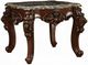 ACME Furniture Forsythia Black Marble Top End Table with Walnut Base-0