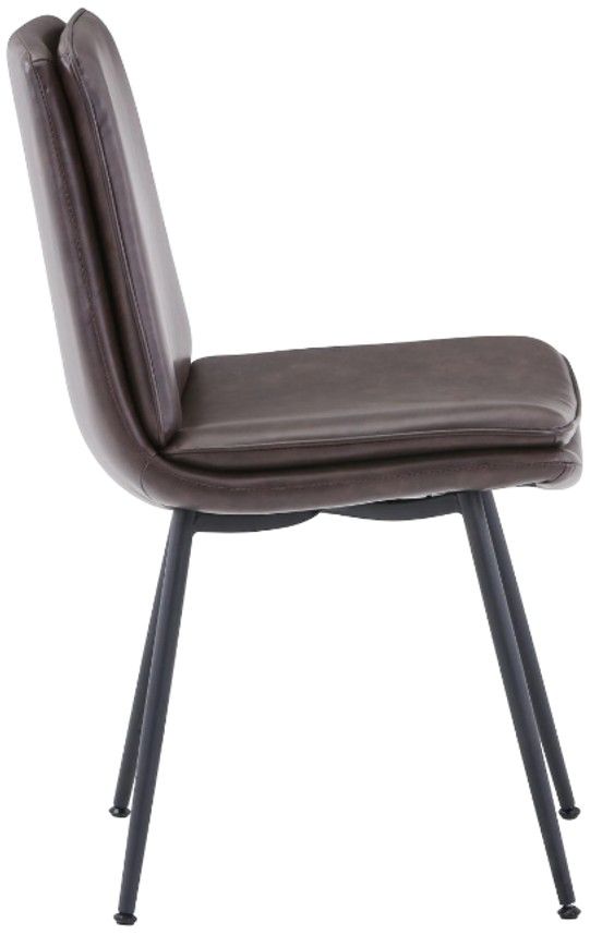 Jofran Inc. Prelude Draper Brown Upholstered Dining Side Chair-3