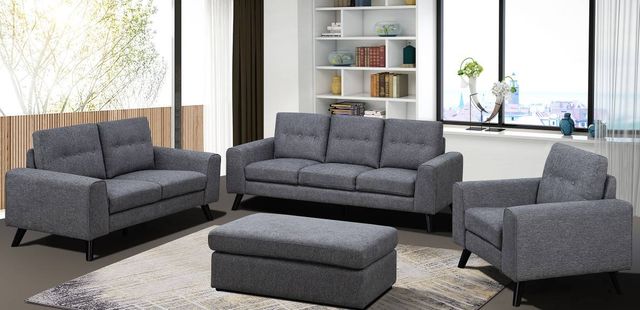 Mazin Furniture Evelyn Neutral Gray Loveseat-3