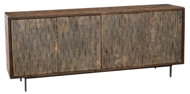 Home Trends & Design Jaipur Gray Wash/Old Barn Sideboard-0