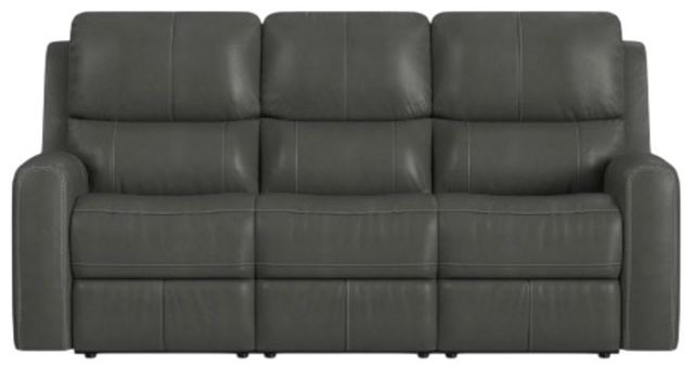 Flexsteel® Linden Charcoal Power Reclining Sofa with Power Headrests and Lumbar-3
