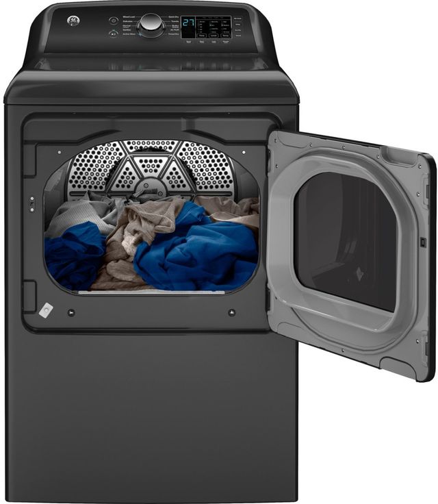 GE® 7.4 Cu. Ft. Diamond Gray Gas Dryer-3