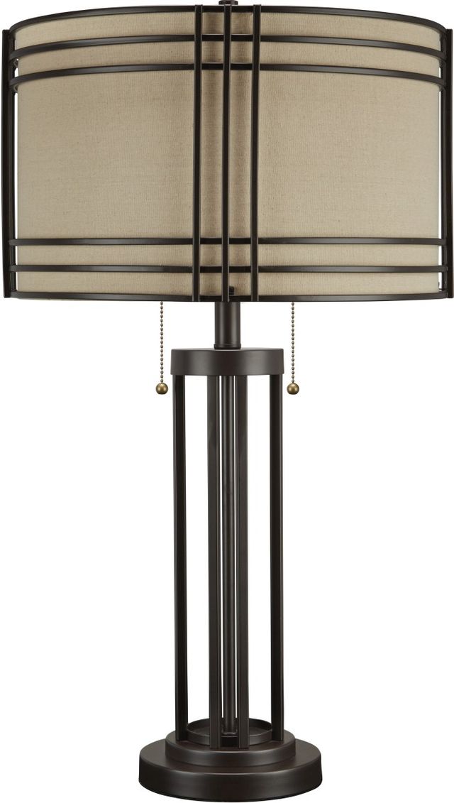 Signature Design by Ashley® Hanswell Dark Brown Table Lamp-0