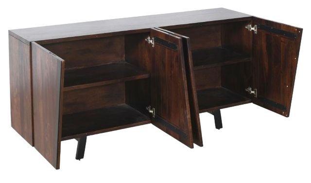 Home Trends & Design Riviera Dark Walnut Sideboard-2