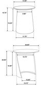 Coaster® Yency 2-Piece Dark Brown Nesting Table-3