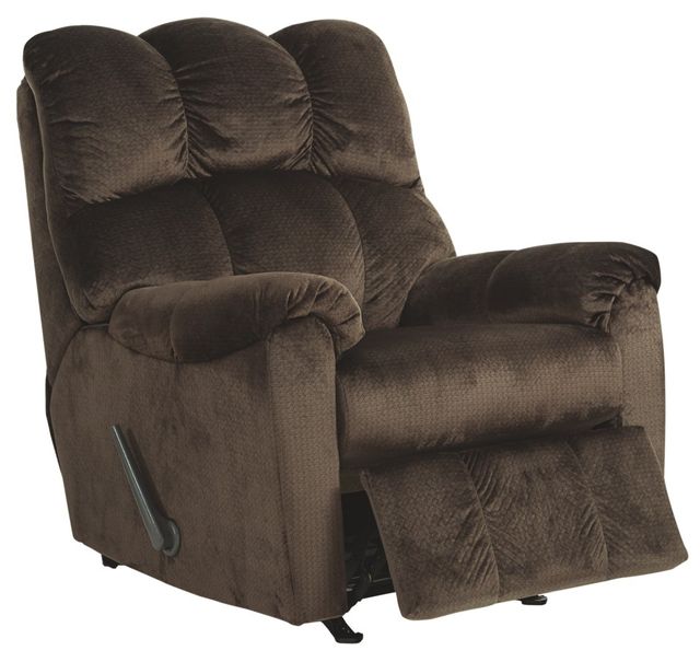 Signature Design by Ashley® Foxfield Chocolate Rocker Recliner-0
