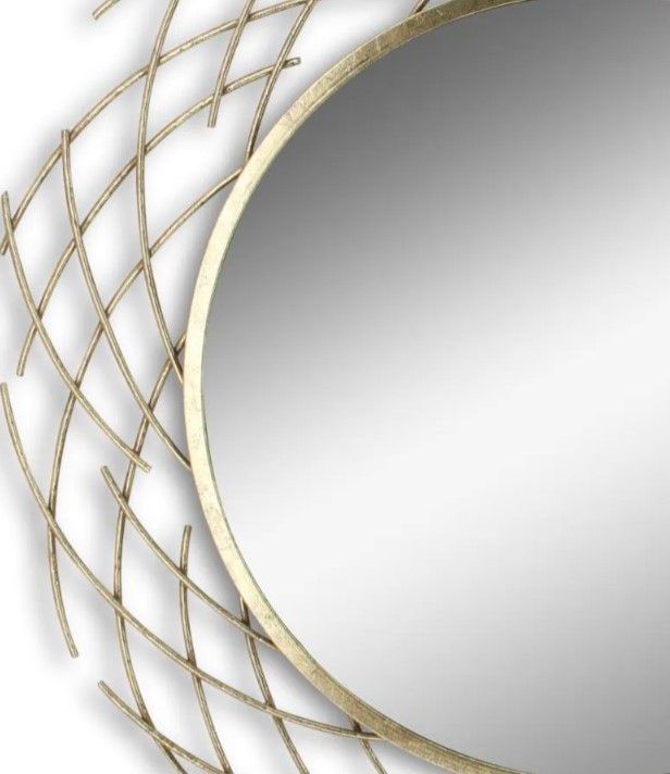 Classy Art Style 21 Chrome/Gold Wall Mirror-1