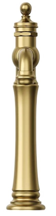 KOHLER® Artifacts® Gentleman's® Vibrant Brushed Moderne Brass Single-Handle Bathroom Sink Faucet-1