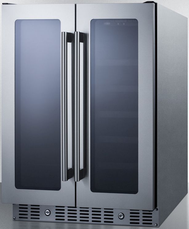 Summit® 24" 4.6 Cu. Ft. Stainless Steel Wine Cooler-1