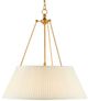Currey & Company Lytham Antique Gold Leaf/White Pendant-0