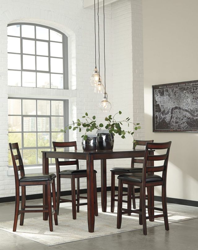 Signature Design by Ashley® Coviar 5-Piece Brown Counter Height Dining Set-3