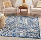 Nourison Home™ Aloha Ivory Navy 5'x8' Area Rug-1